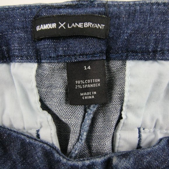 Lane Bryant Womens Glamour X Bootcut Jeans Medium Denim High Rise Size 14 - Picture 7 of 9
